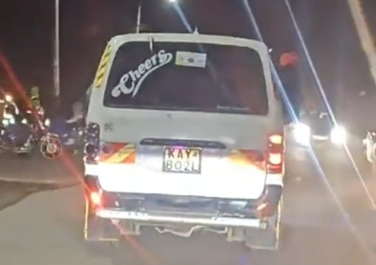 Screengrab of a motorist recorded pulling dangerous stunts on the road.
